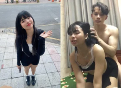 cô gái ngon lành nện mạnh bạo trong phòng